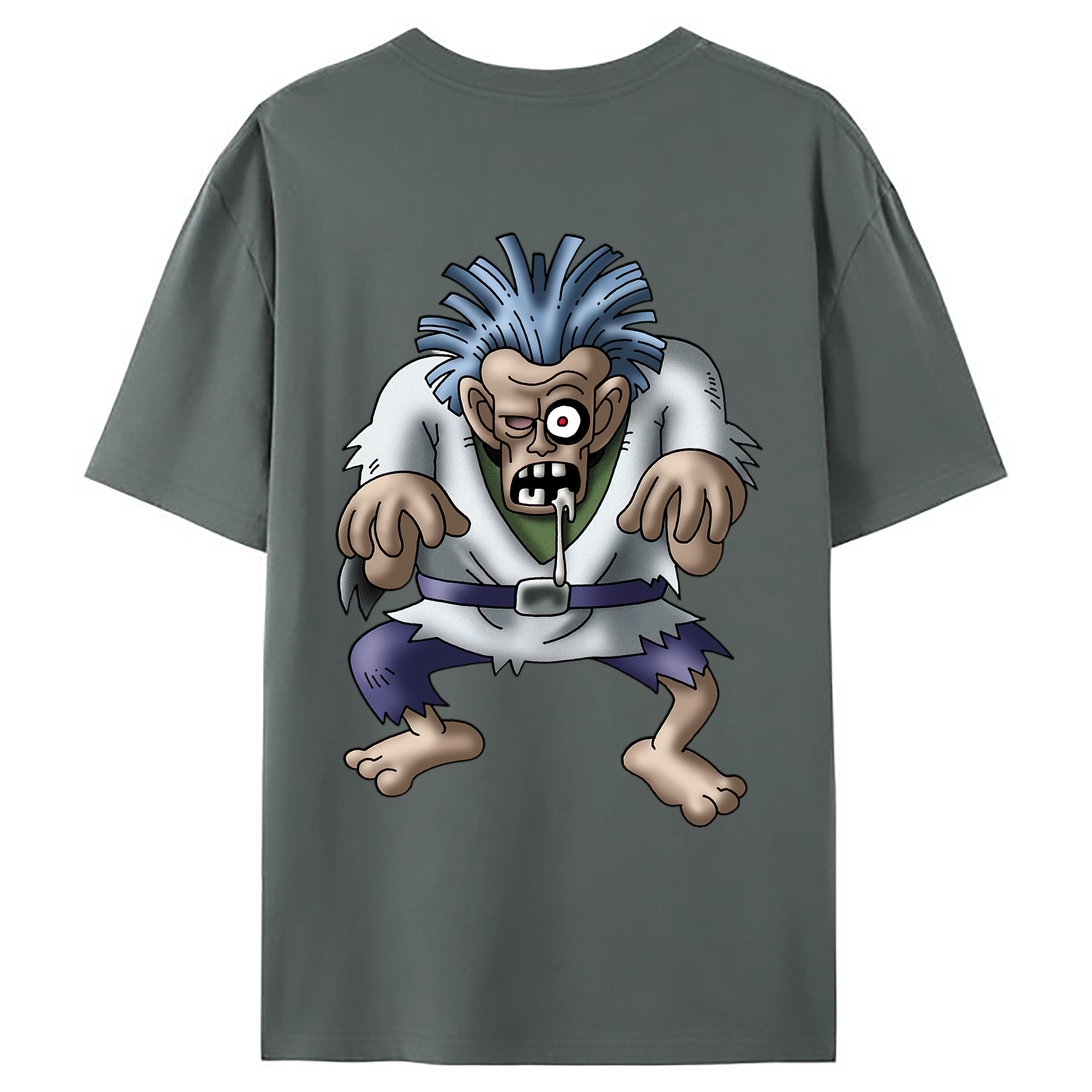 （画像用） ドラゴンクエスト Doragon Kuesuto Dragon Quest 綿100％ メンズ半袖Tシャツ（バックプリント） 通気性